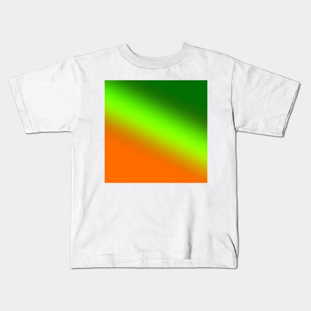 Green orange yellow abstract art Kids T-Shirt by Artistic_st